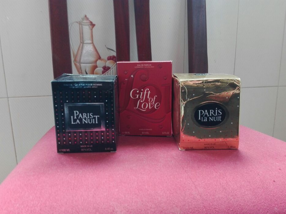 Perfumes homem e mulher