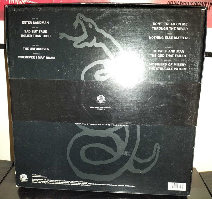 Vendo Boxset do Black Album dos Metallica com 4 x Vinis, Remasterizado
