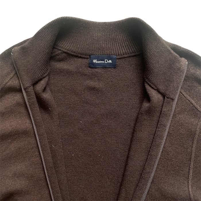 Коричневий кардиган Massimo Dutti на блискавці