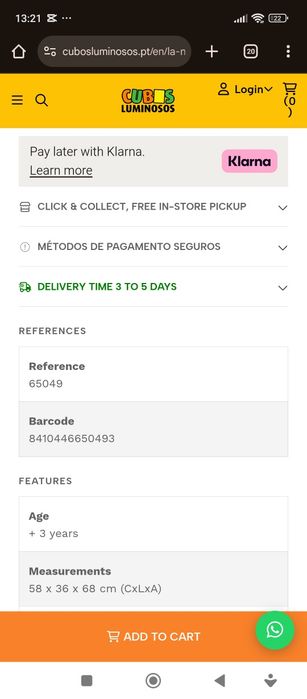 Carrinho de bebe de brincar