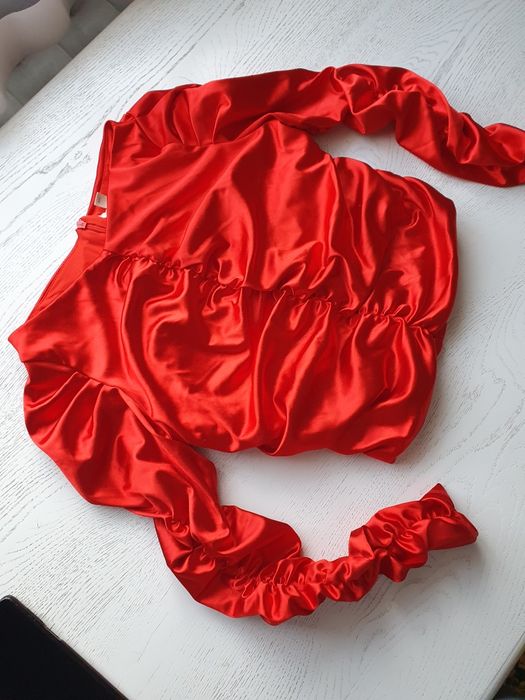 Атласна блуза H&M