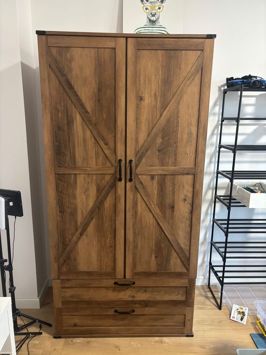 Szafa Zanzani 90x180x50 cm dąb rustykalny