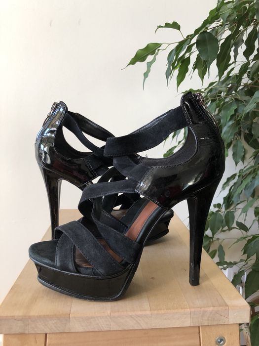 Czarne wysokie szpilki Aldo 37