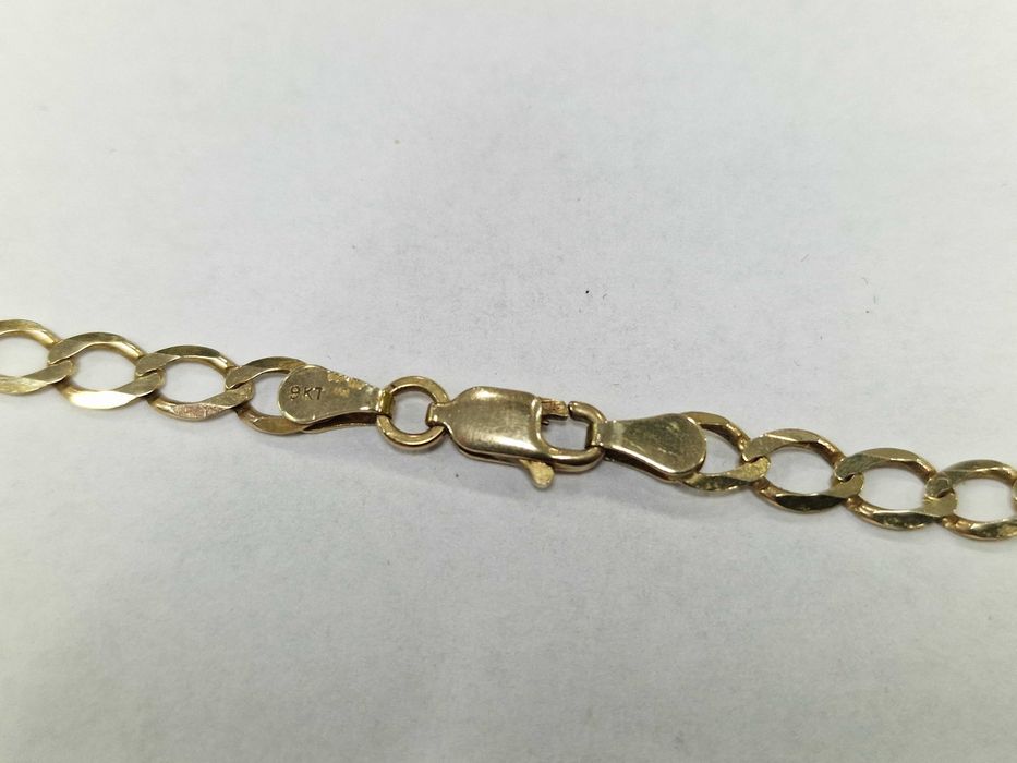 Złoty łańcuszek męski/ 375/ 7.14 gram/ 48cm/ Pancerka