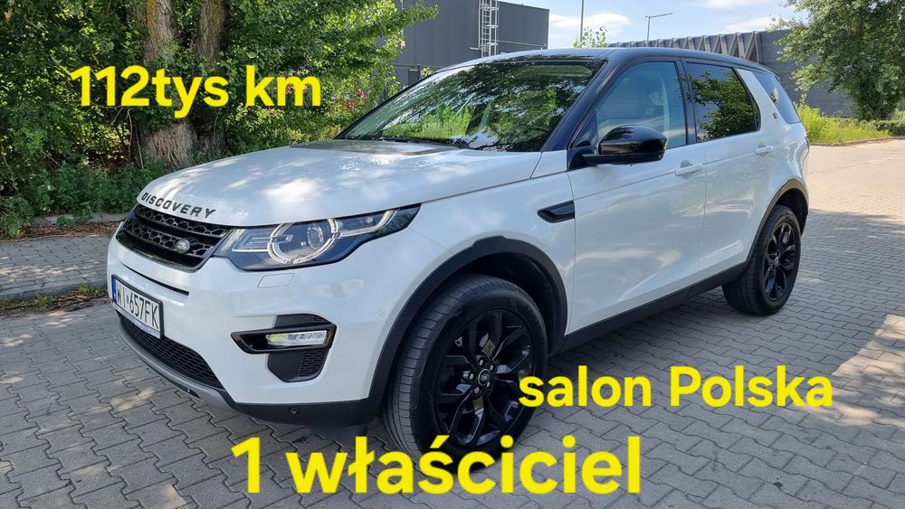 Land Rover Discovery Sport 1 właściciel SALON PL 2.0benz 240KM 112tys km 4x4 LED NAVI Skóry 7os