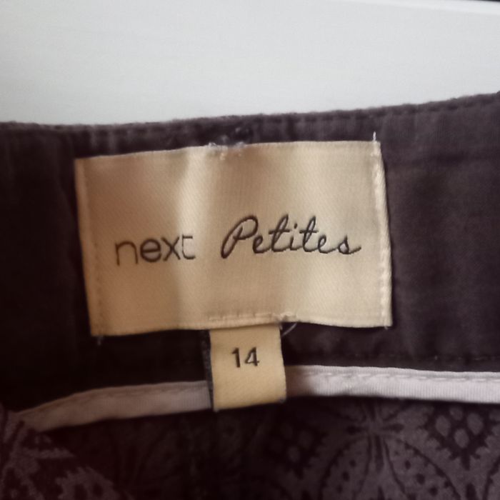 Spodnie brązowo fioletowe Next M/ L