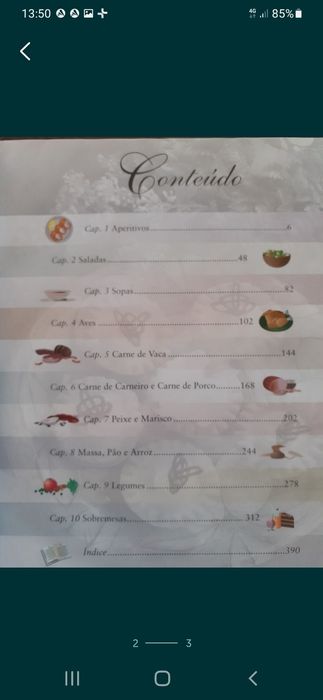 Livro de culinária "Um tesouro de cozinha clássica"