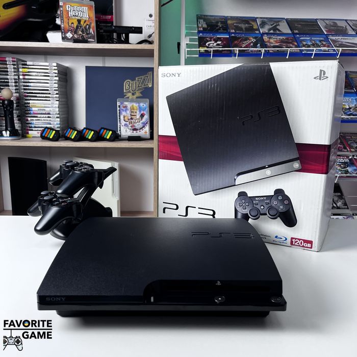 PS3 Slim 500 GB + 31 гра + Гарантія, Доставка / Sony Playstation 3, ПС3 Слім