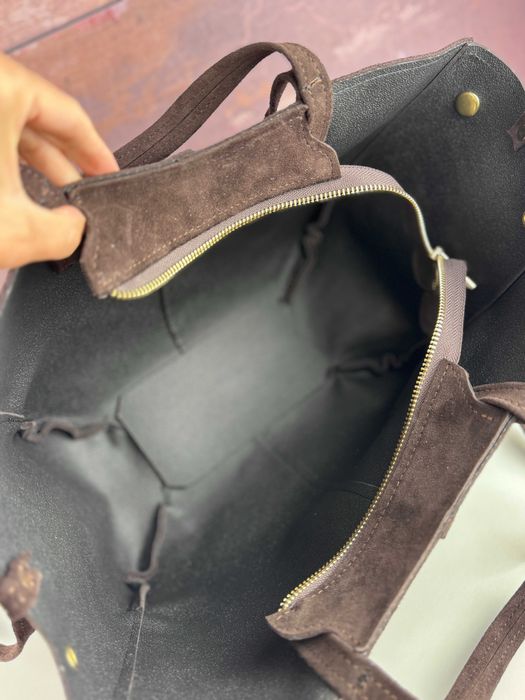 SUPER CENA Torebka shopper skórzany skóra naturalna 100% + kosmetyczka