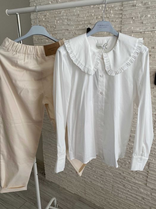 Lemonada nowa kolekcja białą koszula ozdobny kołnierzyk