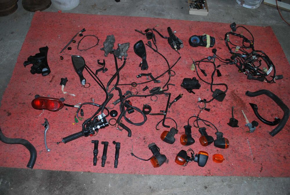 KAWASAKI ZX 6R 2006 część owiewki silnik lagi koło