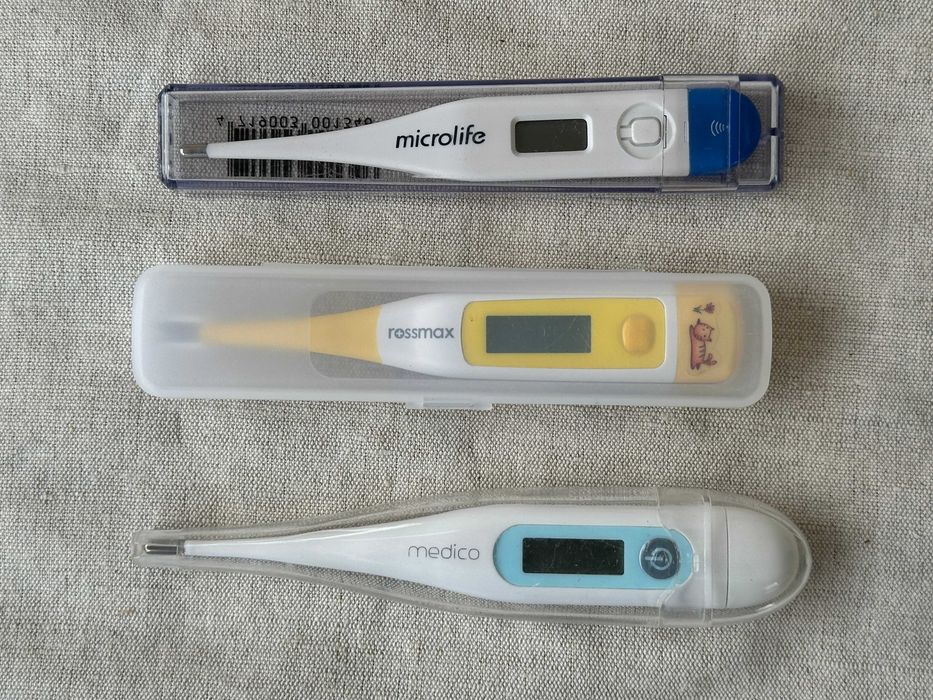 Termometr elektroniczny, Rossmax, Medico, Microlife,  zestaw 3 szt.