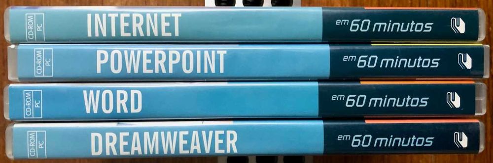 4 CD-ROM PC - INTERNET, POWERPOINT, WORD E DREAMWEAVER