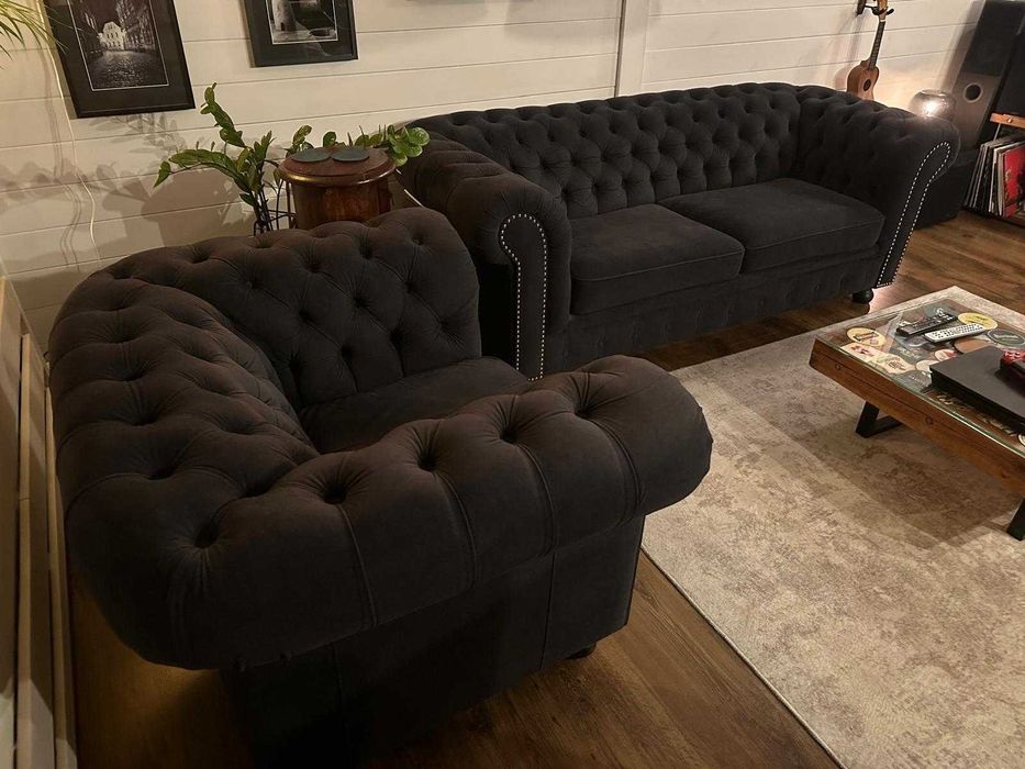 Sofa i fotel chesterfield