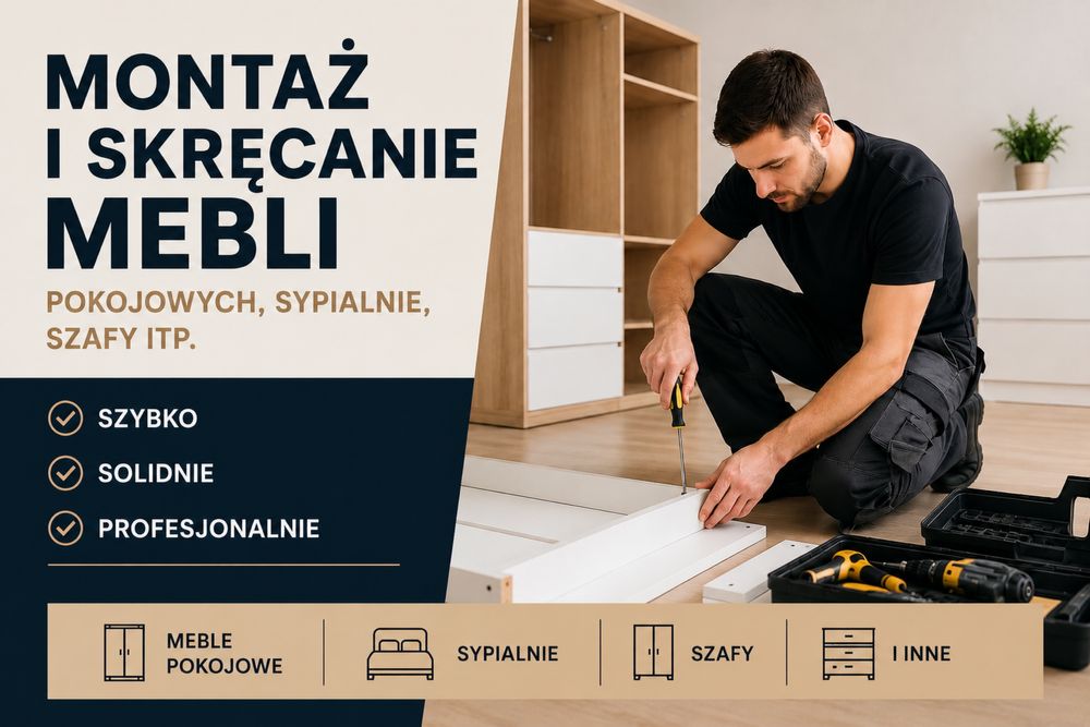 Montaż i skrecanie mebli