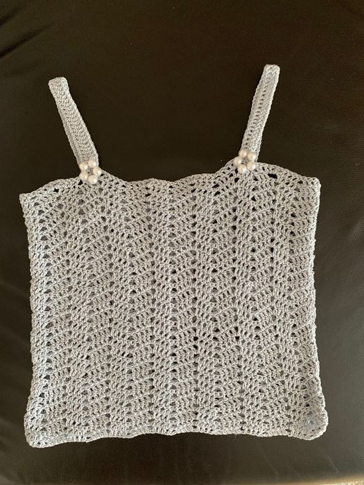 Bluzki, topy na szydełku