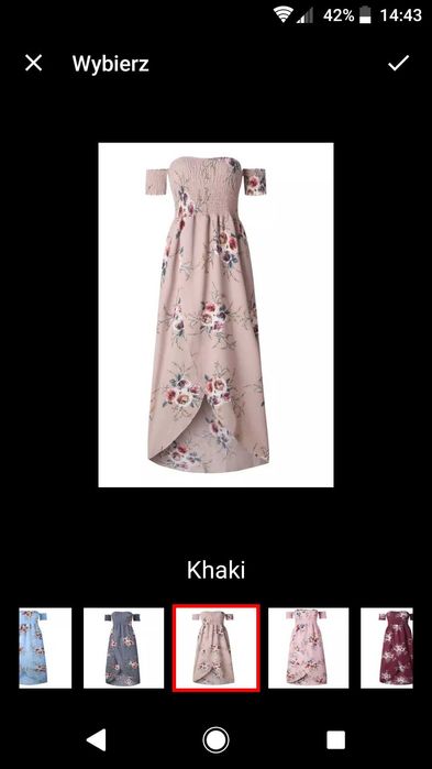 Sukienka długa na lato w kwiaty