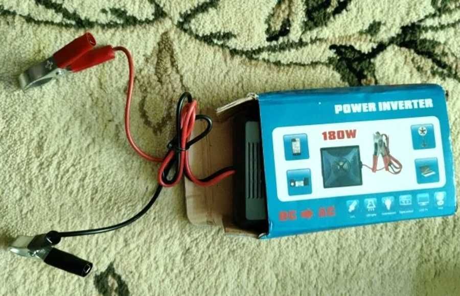Инвертор для дома или авто 180W DC 12V AC 220V с USB выходом