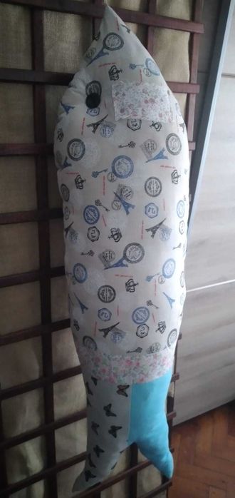 Peixe almofada decorativa grande