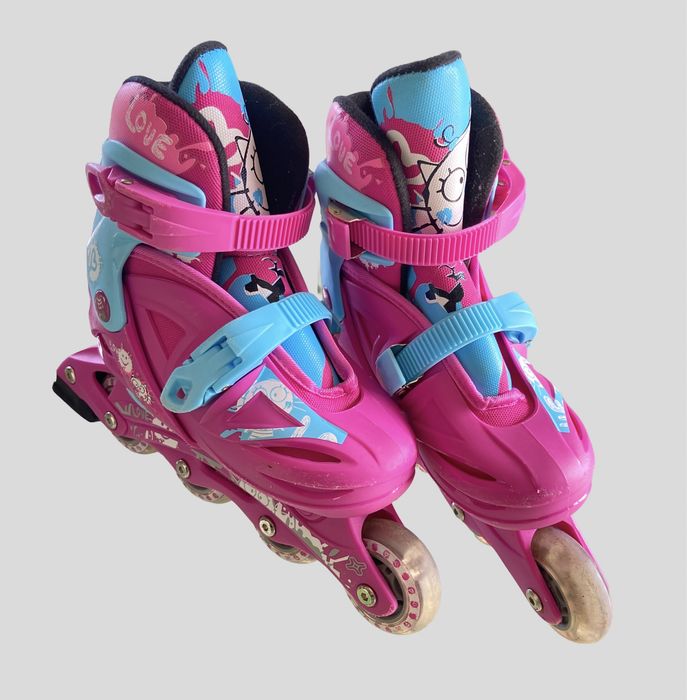 Patins luminosos ajustáveis para crianças 31 - 35