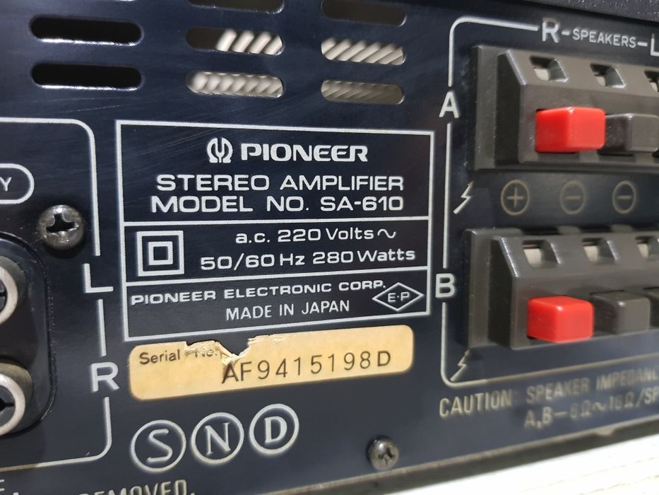 TOP! Стерео підсилювач Pioneer SA-610  2x90Вт б/у з Німеччини