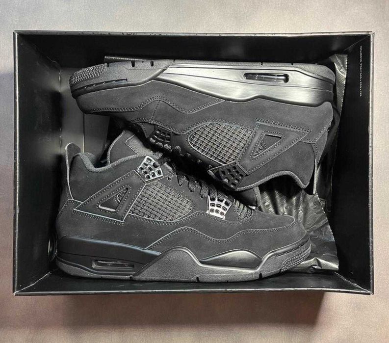 cale czarne jordan 4 retro obuwie jordan meskie nowe sneakersy 36-46