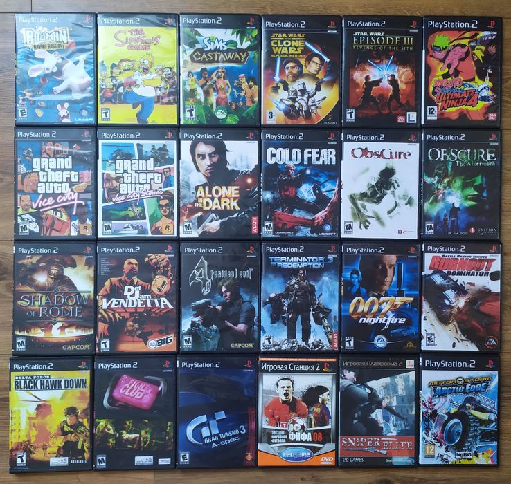 Диски/Ігри для PlayStation 1/PS2/ПС2/PS1/PSone.