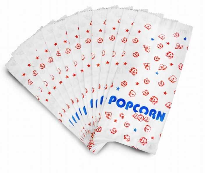 Torebki do popcornu opakowanie 22 x10 50szt