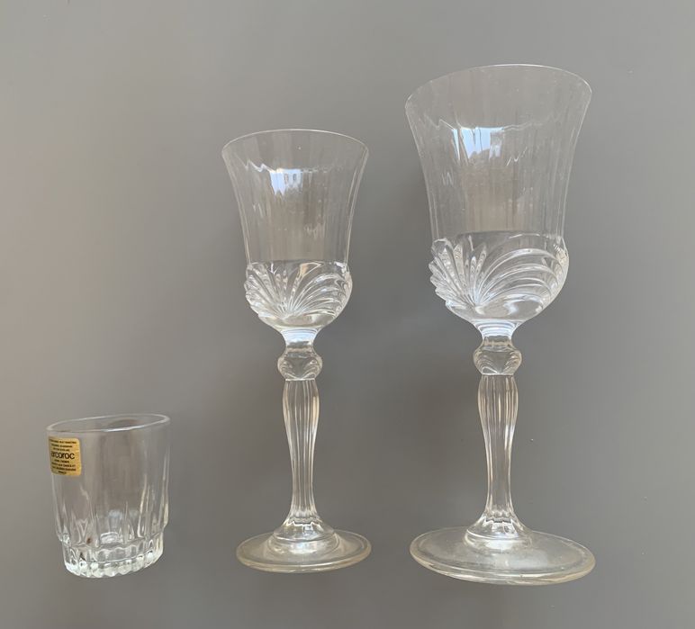 Conjunto copos cristal novos