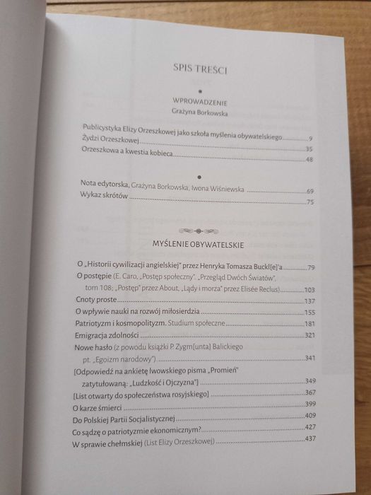 Eliza Orzeszkowa - Publicystyka społeczna