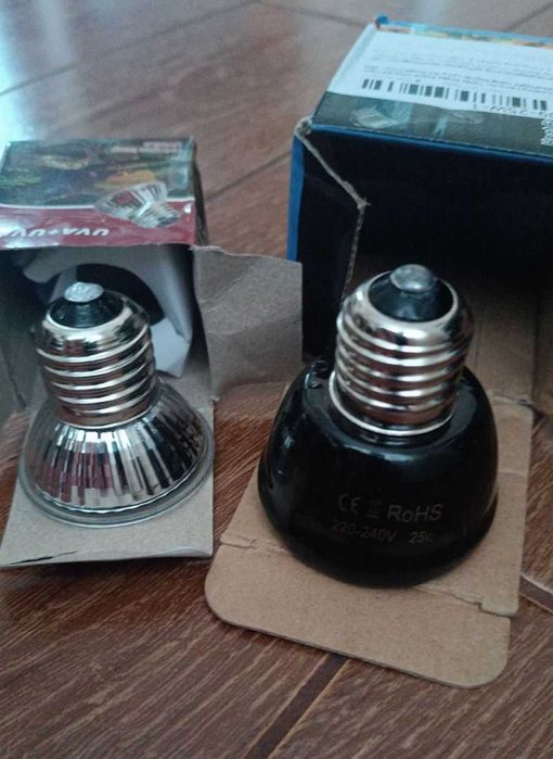 2 Лампи для тераріуму для обігріву і освітлення ціна за 2 лампи.