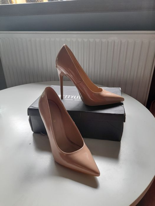 Szpilki nude 12 cm rozmiar 37