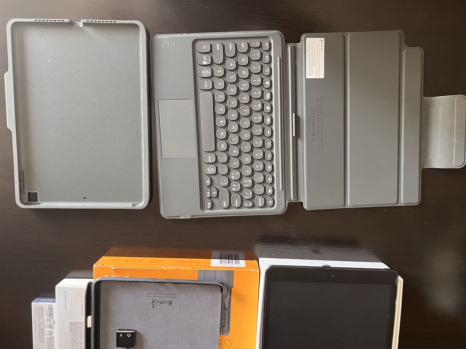 iPad 7 gen 128 gb com teclado, pencil e acessórios