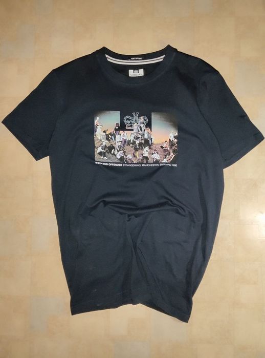 Футболка weekend offender темно синяя S-M в идеальном состоянии