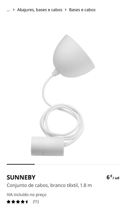 Sunneby cable set - IKEA423262035787786242