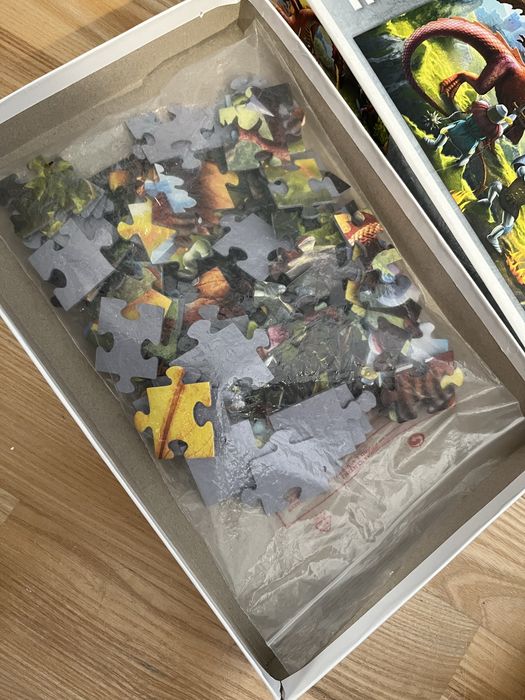 Puzzle Trefl 100 elementow Rycerze Smok