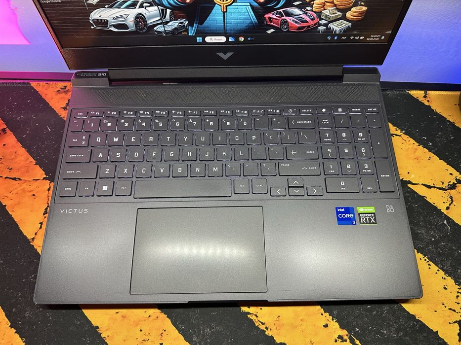 HP Victus 15, i7-12650h, 16gb ram, rtx3050ti не робоча