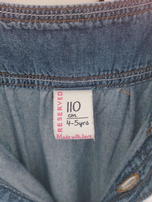 Kombinezon spodium dla dziewczynki Reserved rozm 110 ala jeans