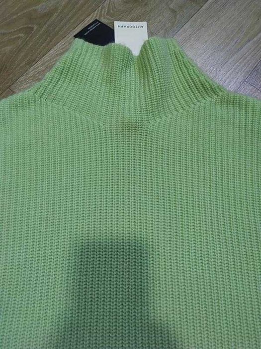 Шерсть мериноса кашемир новый свитер гольф Autograph