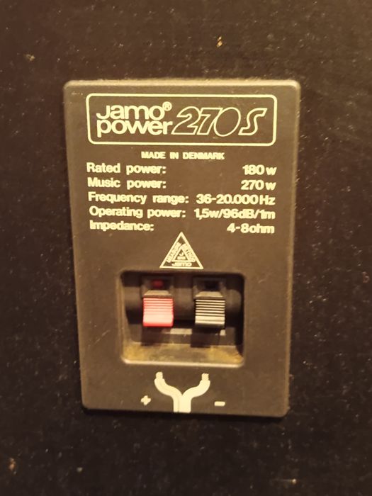 Акустика Jamo power 270s 96dB чуйка , нч 30 см  .
