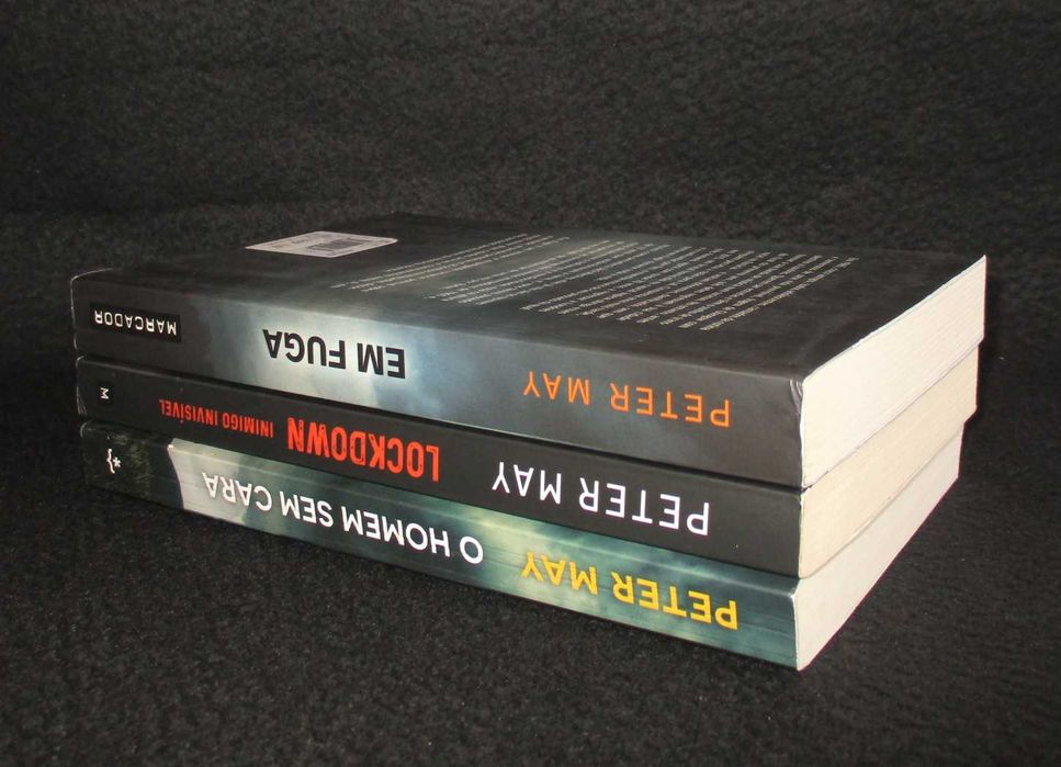 Livros de Peter May Em fuga Lockdown O Homem sem cara