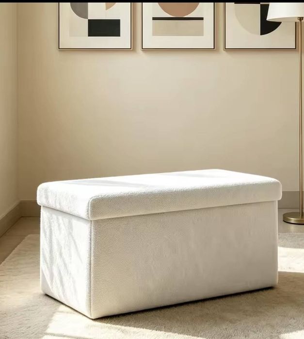 Baús arrumação de assento de decoração minimalista homestaging