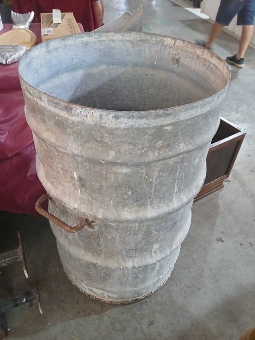 Antigo Bidão / Barril de metal - Combustível SHELL