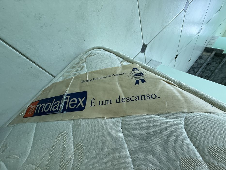 Colchão+Estrado 135x215 cm MOLAFLEX ‘estado bom’ MELHOR OFERTA