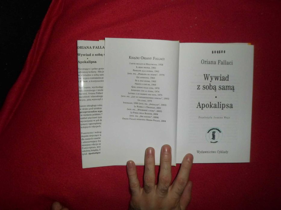 Oriana Fallaci Wywiad z sobą samą Apokalipsa