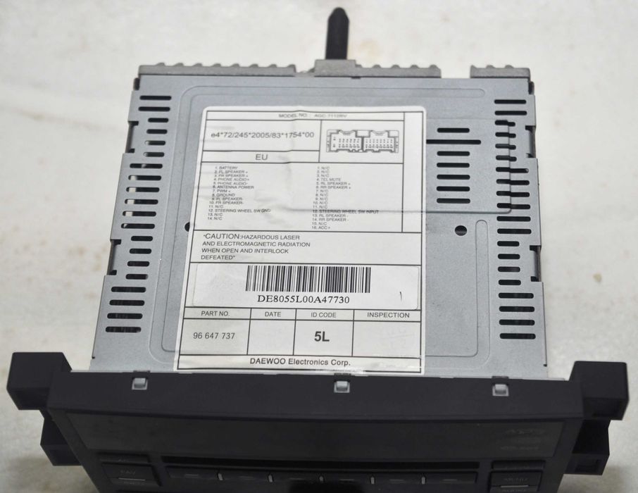 Autorádio Original Chevrolet Aveo (leitor de cd's NÃO funcional)