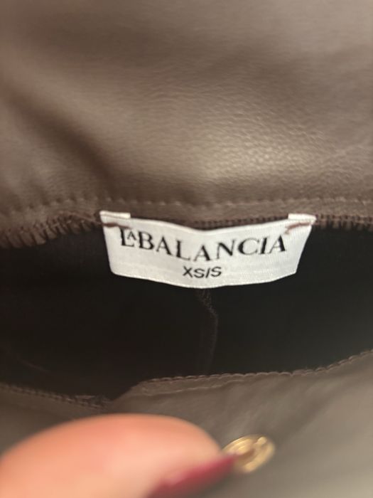 Spodnie z eco skórki damskie