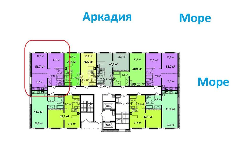 2-rooms apartment apartment by the address st. Literaturnaya (area 57 m²) - Atlanta.ua - photo 5