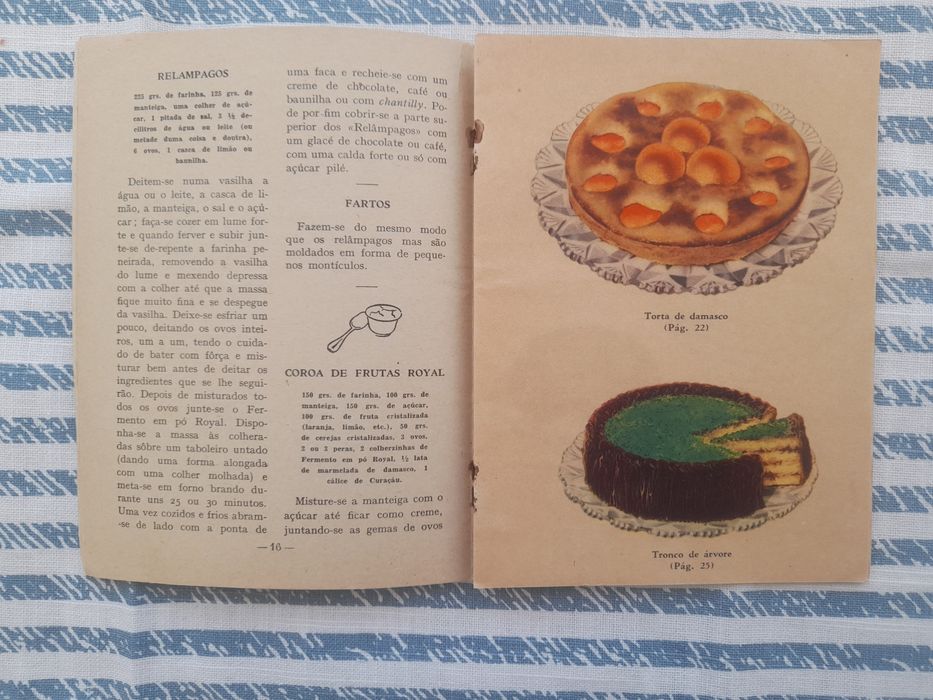 Pastelaria Royal - brochura com receitas vintage vintage