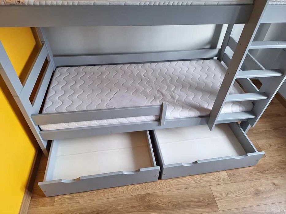 Łóżko piętrowe z drewna 180x80 GAGATEK MebleWróbel